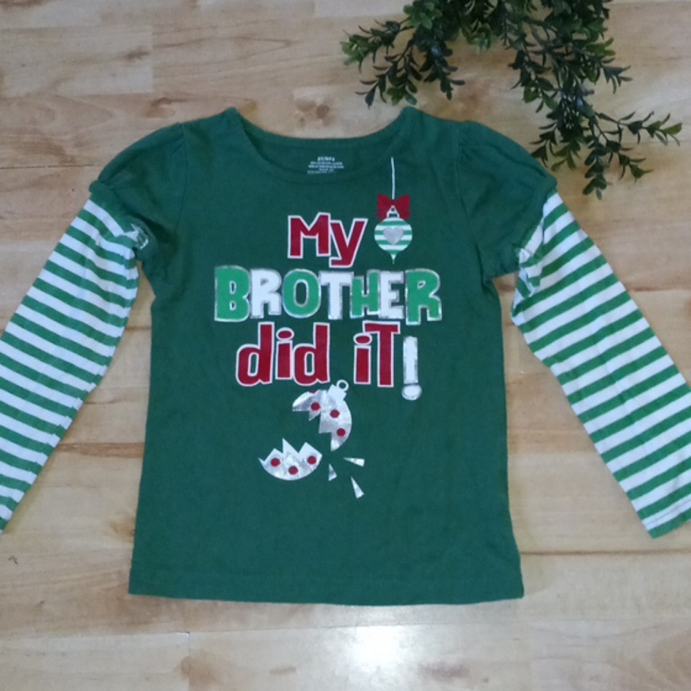 Christmas Long Sleeve T-Shirt  Size 5T